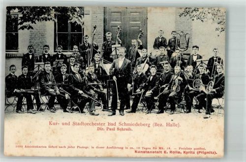 Bad Schmiedeberg Kur- und Stadtorchester Streichinstrumente Gruppenaufnahme