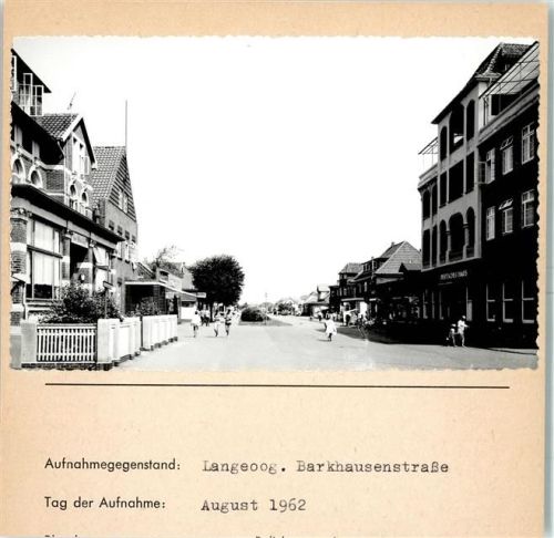 Langeoog Foto montiert auf Karton Barkhausenstraße