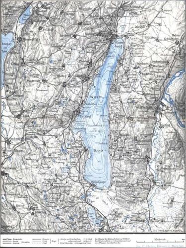 Starnberg Kleine Karte Starnberger See und Umgebung