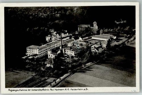 Heidenheim Fliegeraufnahme Verbandstofffabrik Paul Hartman AG