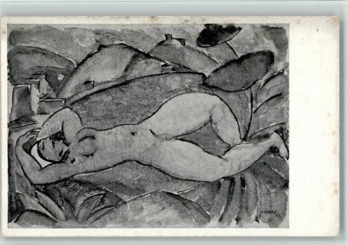 Eberz Josef Liegender Akt Galerie Neue Kunst Goltz Hans um 1920