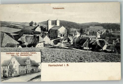 Herrischried 1920 Gasthaus zum deutschen Kaiser