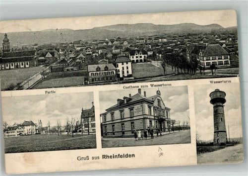 Rheinfelden 1923 Wasserturm Gasthaus zum Wasserturm