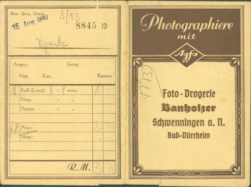 Schwenningen Phototasche Agfa Foto Banholzer