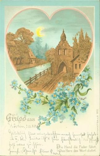 Köslin 1902 Korkrelief Verlag E.B. & C.i.B.Eduard Büttner 9912 Ort lt. Stempel
