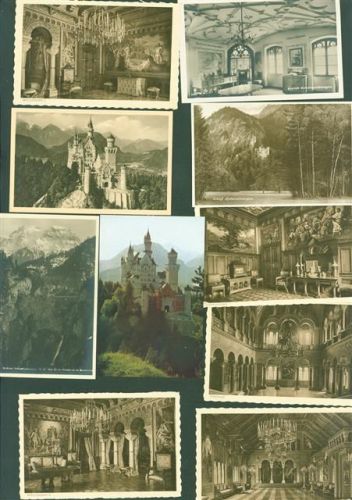 Hohenschwangau Lot mit 17 AK Schloss Neuschwanstein