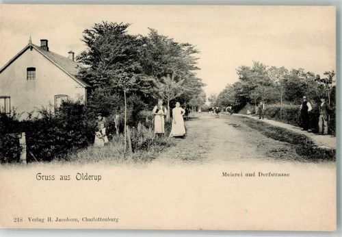 Olderup 1912 Dorfstraße Meierei