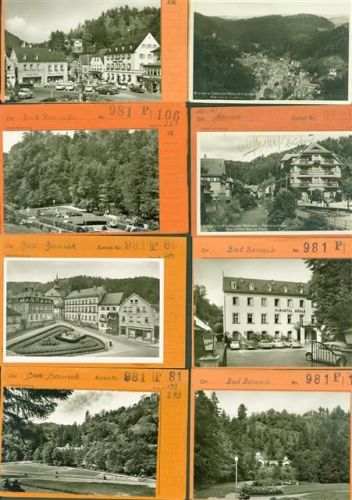 Bad Berneck Lot mit 20 AK Musterkarten Original aus Metzarchiv Bestellvorgänge und Auflagenzahlen