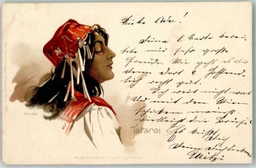 1900 Morgenland Frauenschönhiten Serie 7006 Tatarei Tracht
