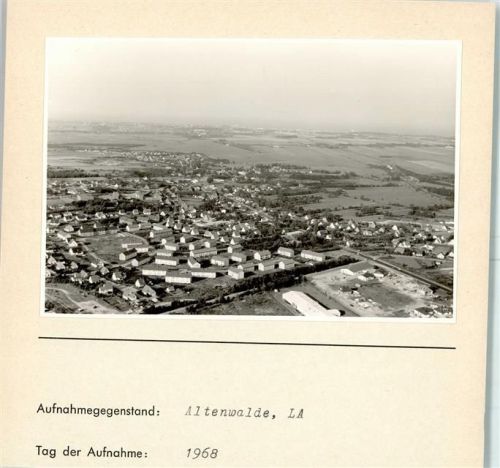 Altenwalde Foto montiert auf Karton Fliegeraufnahme