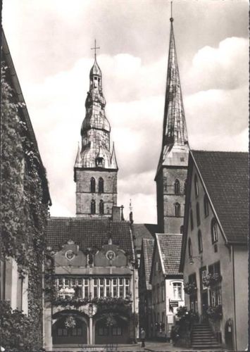 Lemgo 1965 Kirche St. Nocolai-Türme
