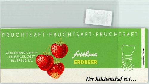 Ellefeld Fruchtsaft Ackermanns Haus Rückseite Rezepte