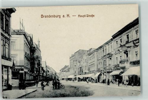 Brandenburg Haupt Straße Konditorei Fahrrad Geschäfte
