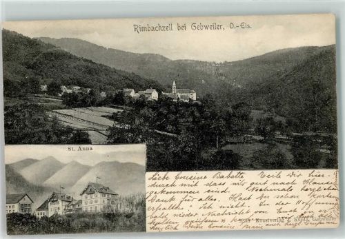 Rimbachzell 1906 bei Gebweiler St. Anna