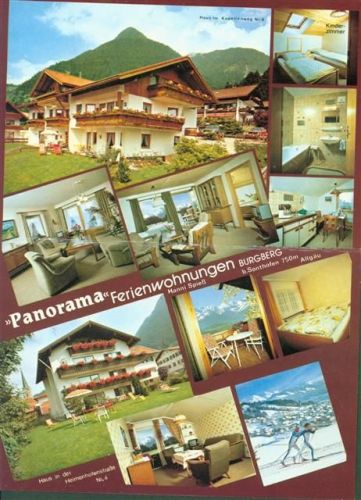 Burgberg Pension Haus Bergpanorama Innen-und Aussenansicht Klappkarte