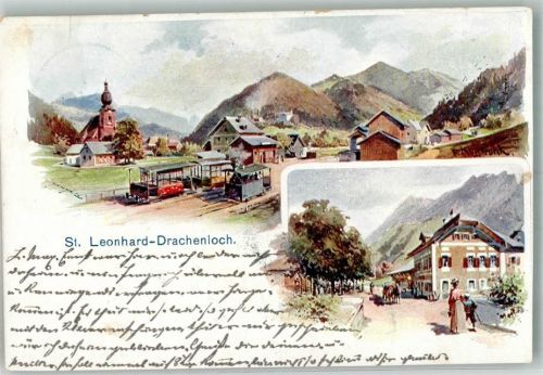 Grödig Bahnhof Bergbahn Gasthaus St. Leonhard-Drachenloch