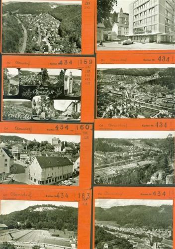 Oberndorf Lot mit 18 AK Musterkarten Original aus Metzarchiv Bestellvorgänge und Auflagenzahlen