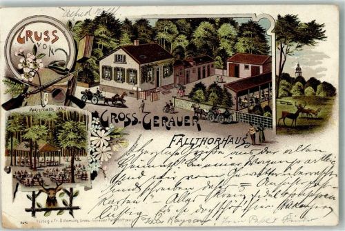 Groß-Gerau 1899 Gathaus Fallthorhaus Kaiserhalle Wildwiese