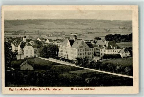 Pfarrkirchen Kgl. Landwirtschaftsschule Blick vom Gartlberg