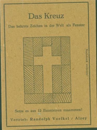 Alzey Das Kreuz gestanzte Teile austrennbar Randolph Voelkel