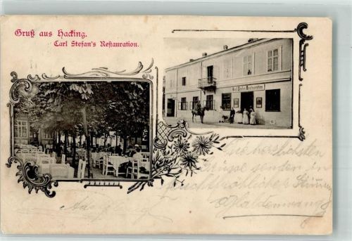 Wien 1903 Gasthaus Carl Stefan Hacking