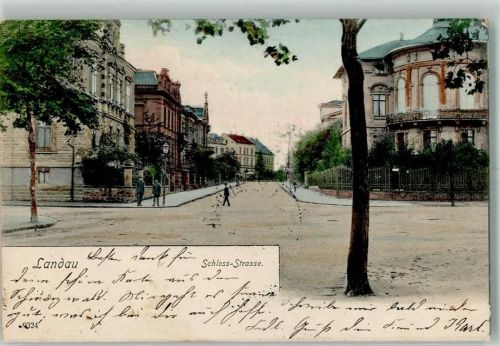 Landau 1904 Schloss-Straße Villen