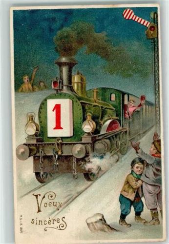 1933 Voeux sinceres Neujahr AK