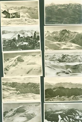 Edmund Probst Haus Lot mit 20 AK Nebelhorn Originale aus dem Metzarchiv einige mehrfach