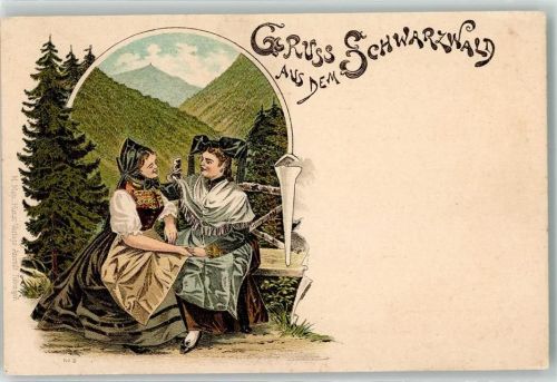 1899 Gruss aus dem Schwarzwald H. Metz Nr. 2