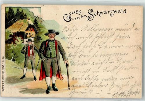 1899 Gruss aus dem Schwarzwald Verlag Moch & Stern S.T. 4 Nr. 523