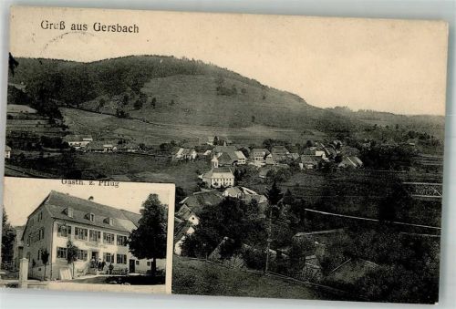 Gersbach 1912 Gasthaus zum Pflug
