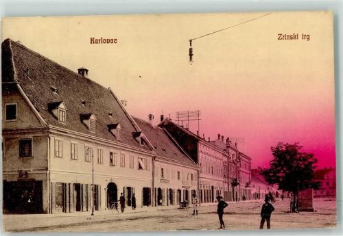 Karlovac 1912 Zrinski trg Fahrrad
