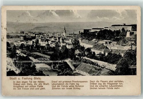 Glatz 1919 Stadt und Festung