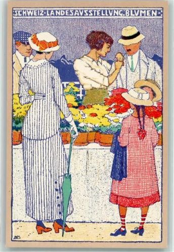 Bern Landesausstellung Bern 1914 Blumen