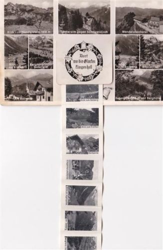 Bayrischzell ausziehbarer Papierstreifen Jugendberghaus Berghotel Wendelsteinhotel Tanneralm