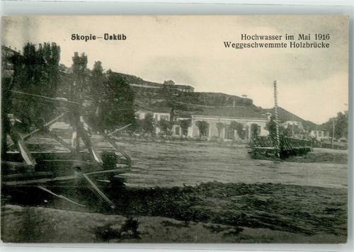 Skopje 1916 Hochwasser 1916