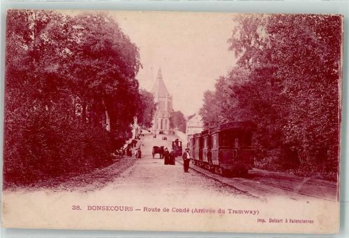 Bonsecours 1907 Route de Conde Eisenbahn