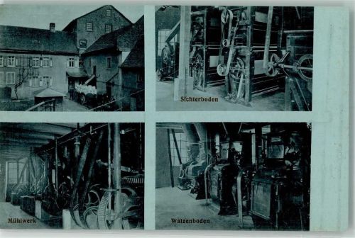 Nieder-Eschbach Walzenmühle von Karl Laupus Mühlwerk Sichterboden Walzenboden