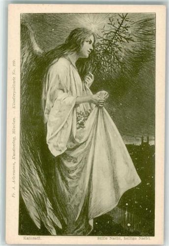 1900 sgn. Leo Kainradl Weihnachten Engel Verlag Ackermann Nr. 229