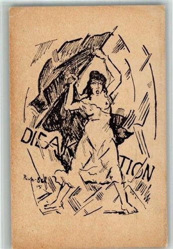 W1000 Wilmersdorf Berliner Wochenzeitung Widmungsblatt v. sign. Richter kleiner Eckbug Die Aktion 1915 BOAKC