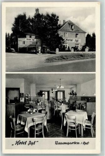 Baumgarten Hotel Igel Tanksäule Oldtimer