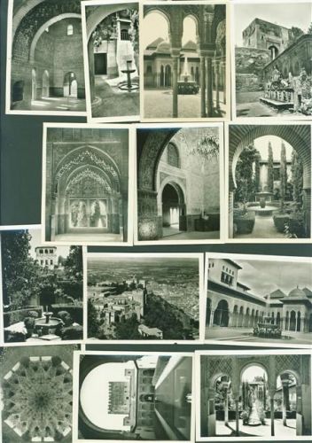 Granada Lot mit 25 Bildern 9,0 X11,7 im Originalumschlag Recuerdo de Granada