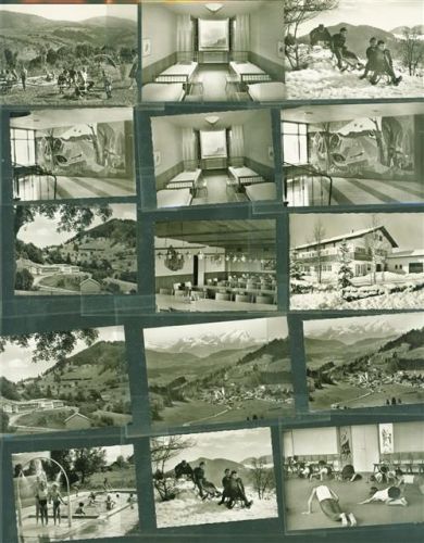 Immenstadt Lot mit 18 Fotos 6x9cm Original aus Musterbuch des Metzverlages rückseitig Haftspuren