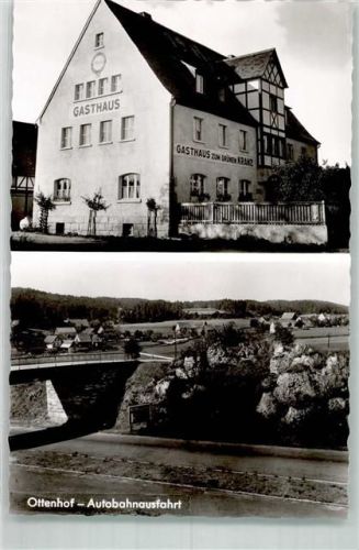 Ottenhof Gasthaus Zum grünen Kranz Autobahn Ausfahrt Plech