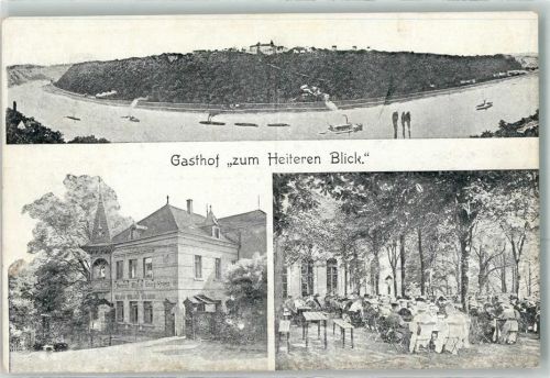 Pirna 1919 Gasthaus zum Heiteren Blick Cunnersdorf