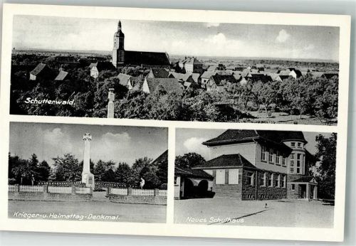 Schutterwald Krieger- u. Heimatdenkmal Neues Schulhaus