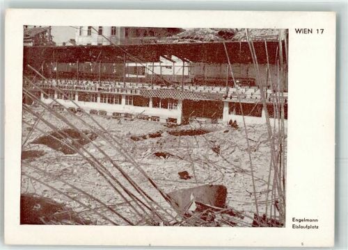 Wien Zerstörter Eislaufplatz Engelmann