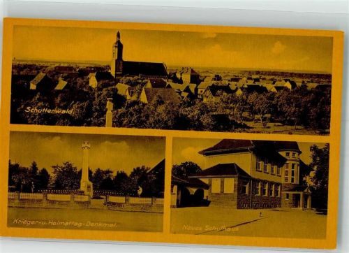 Schutterwald Krieger- u. Heimatdenkmal Neues Schulhaus