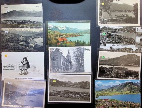 Tegernsee Lot mit 36 AK Punkte auf den Plastikhüllen
