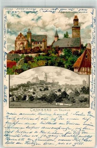Kronberg 1898 sign Münch C.